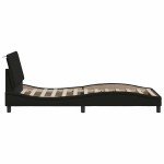vidaXL Cadru de pat fără saltea țesătură neagră 80x200 cm vidaXL Cadru de pat fără saltea țesătură neagră 80x200 cm