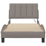 vidaXL Cadru de pat fără saltea Taupe 90x200 cm țesătură vidaXL Cadru de pat fără saltea Taupe 90x200 cm țesătură