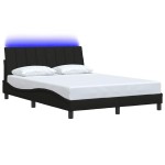 vidaXL Cadru de pat fără saltea, negru, 120x200 cm, textil