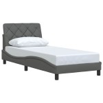 vidaXL Cadru de pat fără saltea, gri închis, 80x200 cm, textil