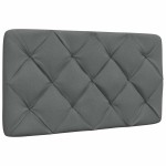 vidaXL Cadru de pat fără saltea, gri închis, 80x200 cm, textil