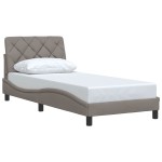 vidaXL Cadru de pat fără saltea Taupe 80x200 cm țesătură