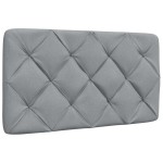 vidaXL Cadru de pat fără saltea, gri deschis, 90x190 cm, textil