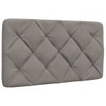 vidaXL Cadru de pat fără saltea Taupe 90x190 cm Stofa