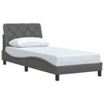 vidaXL Cadru de pat fără saltea, gri închis, 90x200 cm, textil vidaXL Cadru de pat fără saltea, gri închis, 90x200 cm, textil