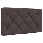 vidaXL Cadru de pat fără saltea, maro închis, 90x200 cm, textil