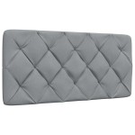 vidaXL Cadru de pat fără saltea, gri deschis, 100x200 cm, textil
