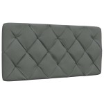vidaXL Cadru de pat fără saltea, gri închis, 100x200 cm, textil