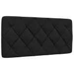 vidaXL Cadru de pat fără saltea, negru, 100x200 cm, textil