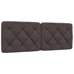 vidaXL Cadru de pat fără saltea, maro închis, 140x200 cm, textil vidaXL Cadru de pat fără saltea, maro închis, 140x200 cm, textil
