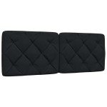vidaXL Cadru de pat fără saltea, negru, 140x200 cm, textil vidaXL Cadru de pat fără saltea, negru, 140x200 cm, textil