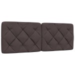 vidaXL Cadru de pat fără saltea, maro închis, 140x200 cm, textil vidaXL Cadru de pat fără saltea, maro închis, 140x200 cm, textil