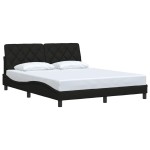 vidaXL Cadru de pat fără saltea, negru, 160x200 cm, textil vidaXL Cadru de pat fără saltea, negru, 160x200 cm, textil