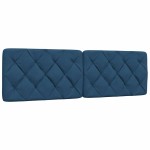 vidaXL Cadru de pat fără saltea, albastru, 160x200 cm, textil