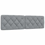 vidaXL Cadru de pat fără saltea, gri deschis, 180x200 cm, textil