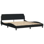 vidaXL Cadru de pat fără saltea, negru, 180x200 cm, textil vidaXL Cadru de pat fără saltea, negru, 180x200 cm, textil