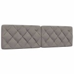 vidaXL Cadru de pat fără saltea, gri taupe, 180x200 cm, textil