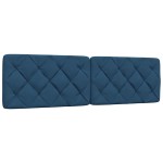 vidaXL Cadru de pat fără saltea, albastru, 180x200 cm, textil