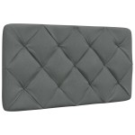 vidaXL Cadru de pat lumini LED fără saltea gri închis 90x190 cm textil vidaXL Cadru de pat lumini LED fără saltea gri închis 90x190 cm textil