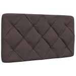 vidaXL Cadru de pat cu LED fără saltea țesătură maro închis 90x200 cm