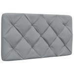 vidaXL Cadru de pat cu LED fără saltea Gri deschis 100x200 cm Material vidaXL Cadru de pat cu LED fără saltea Gri deschis 100x200 cm Material