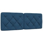 vidaXL Cadru de pat cu LED fără saltea Albastru 120x200 cm Material vidaXL Cadru de pat cu LED fără saltea Albastru 120x200 cm Material