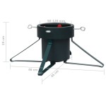 vidaXL Suport brad de Crăciun, negru, 46x46x19 cm