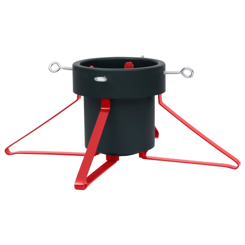 vidaXL Suport brad de Crăciun, verde și roșu, 46x46x19 cm