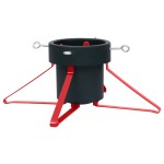 vidaXL Suport brad de Crăciun, verde și roșu, 46x46x19 cm