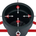 vidaXL Suport brad de Crăciun, verde și roșu, 46x46x19 cm