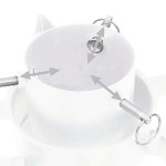 vidaXL Suport brad de Crăciun, alb, 47x47x13,5 cm