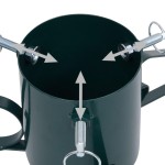 vidaXL Suport brad de Crăciun, verde, 58x58x21 cm