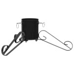 vidaXL Suport brad de Crăciun, negru, 58x58x21 cm