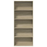 vidaXL Bibliotecă, stejar sonoma, 80x30x189 cm, lemn prelucrat