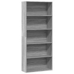 vidaXL Bibliotecă, gri sonoma, 80x30x189 cm, lemn prelucrat vidaXL Bibliotecă, gri sonoma, 80x30x189 cm, lemn prelucrat