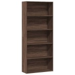 vidaXL Bibliotecă, stejar maro, 80x30x189 cm, lemn prelucrat vidaXL Bibliotecă, stejar maro, 80x30x189 cm, lemn prelucrat