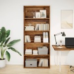 vidaXL Bibliotecă, lemn vechi, 80x30x189 cm, lemn prelucrat vidaXL Bibliotecă, lemn vechi, 80x30x189 cm, lemn prelucrat