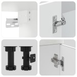 vidaXL Set dulap de bucătărie din 7 piese „Kalmar” Lemn prelucrat alb vidaXL Set dulap de bucătărie din 7 piese „Kalmar” Lemn prelucrat alb