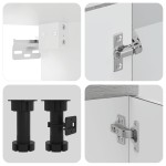 vidaXL Set de dulapuri de bucătărie 7 piese „Kalmar” lemn Sonoma gri vidaXL Set de dulapuri de bucătărie 7 piese „Kalmar” lemn Sonoma gri