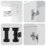 vidaXL Set dulap de bucătărie din 7 piese „Kalmar” Lemn prelucrat alb vidaXL Set dulap de bucătărie din 7 piese „Kalmar” Lemn prelucrat alb