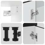 vidaXL Set dulap de bucătărie 7 piese „Kalmar” lemn negru prelucrat