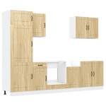 vidaXL Set dulap de bucătărie din 7 piese „Kalmar” lemn stejar Sonoma vidaXL Set dulap de bucătărie din 7 piese „Kalmar” lemn stejar Sonoma