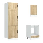 vidaXL Set dulap de bucătărie din 7 piese „Kalmar” lemn stejar Sonoma vidaXL Set dulap de bucătărie din 7 piese „Kalmar” lemn stejar Sonoma