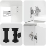 vidaXL Set dulapuri de bucătărie 7 piese „Lucca” gri beton Lemn