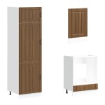 vidaXL Set dulap de bucătărie din 7 piese „Lucca” stejar maro lemn vidaXL Set dulap de bucătărie din 7 piese „Lucca” stejar maro lemn