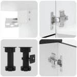 vidaXL Set dulap de bucătărie 7 piese „Kalmar” lemn negru prelucrat vidaXL Set dulap de bucătărie 7 piese „Kalmar” lemn negru prelucrat