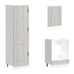 vidaXL Set de dulapuri de bucătărie 7 piese „Kalmar” lemn Sonoma gri vidaXL Set de dulapuri de bucătărie 7 piese „Kalmar” lemn Sonoma gri