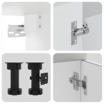 vidaXL Set dulapuri de bucătărie 8 piese „Kalmar” gri beton Lemn vidaXL Set dulapuri de bucătărie 8 piese „Kalmar” gri beton Lemn