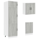 vidaXL Set de dulapuri de bucătărie 8 piese „Kalmar” lemn Sonoma gri vidaXL Set de dulapuri de bucătărie 8 piese „Kalmar” lemn Sonoma gri