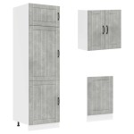 vidaXL Set dulapuri de bucătărie 8 piese „Kalmar” gri beton Lemn